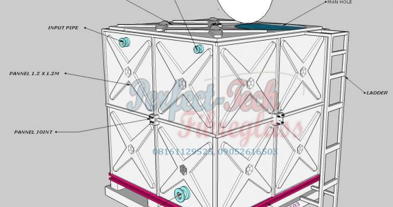 Fibreglass / FRP / GRP Sectional Water Tank